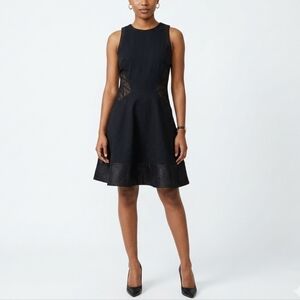 Ted Baker Black Jimena Sleeveless Fit & Flare Dress